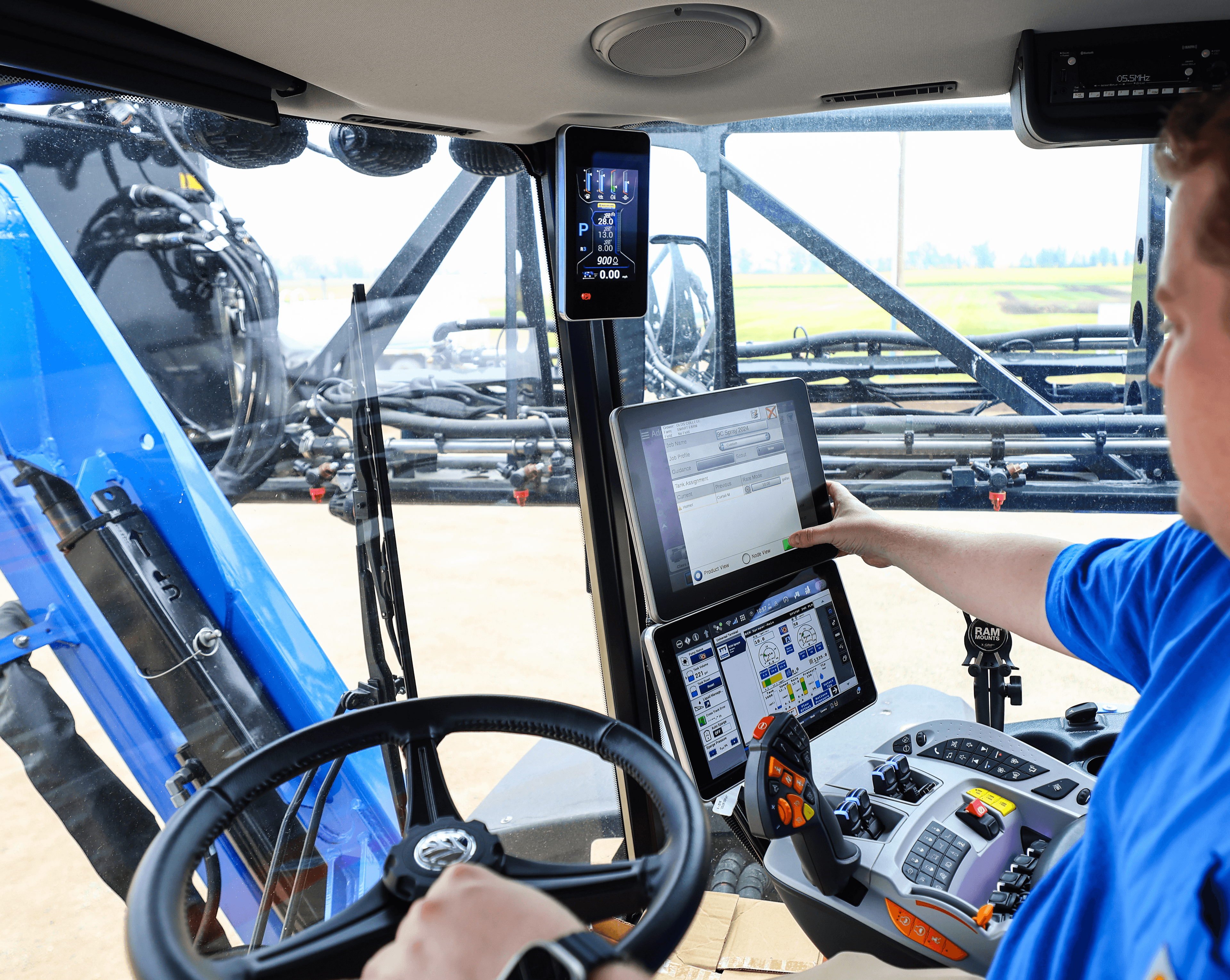 Blair Bateman in the field